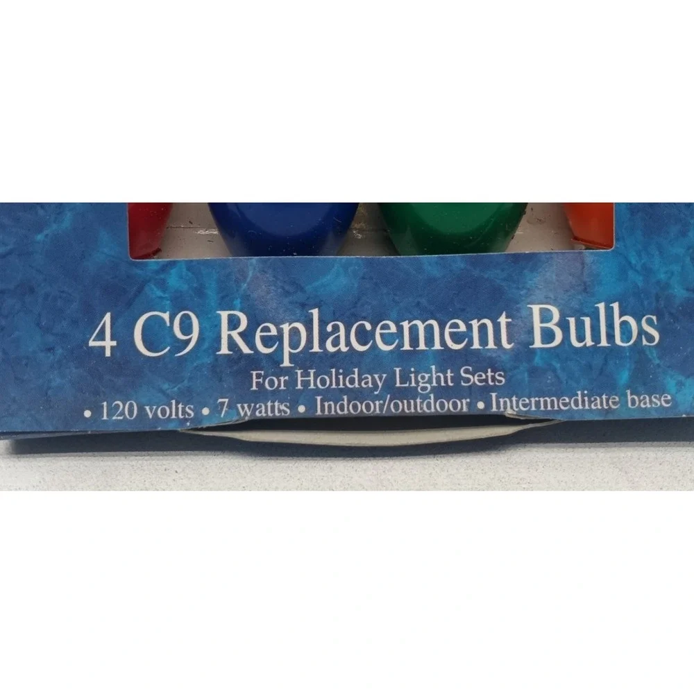 VTG [5x] Bulbs Lg C9 New Old Stock Christmas Bulbs [5 x Packs 4] 20 BULB BUNDLE!